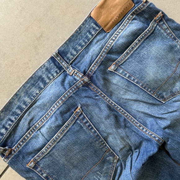 Aeropostale Women’s Skinny Jeans 32x30 – Distressed Ripped Blue Denim – Y2K Grun - Picture 11 of 11